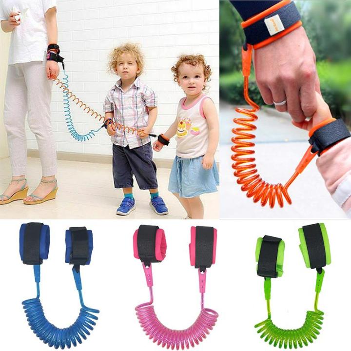 Kids Anti-Lost Wrist Strap – Child Safety Wrist Link with Coiled Rope