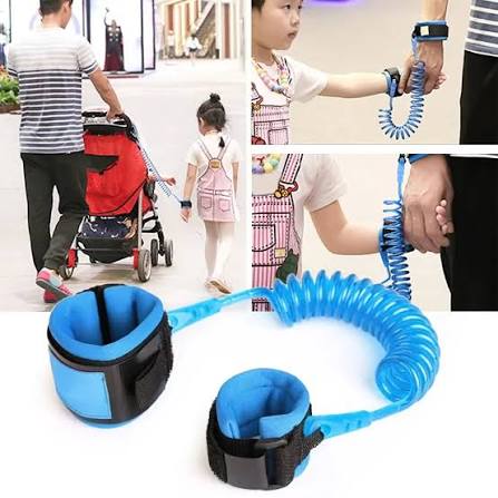 Kids Anti-Lost Wrist Strap – Child Safety Wrist Link with Coiled Rope