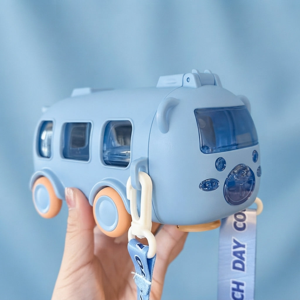 Cute Baby Bus Shaped Water Bottle for Kids – 500ML