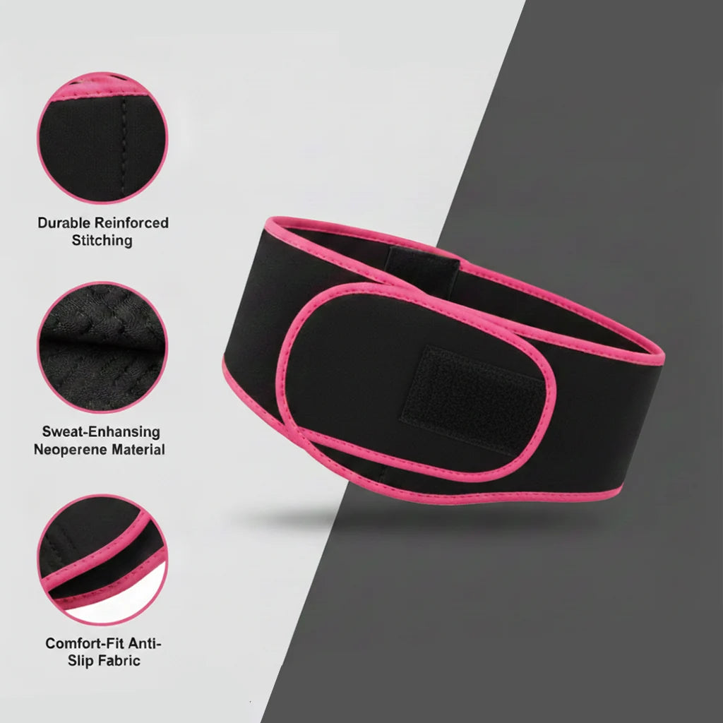 Adjustable Waist Trimmer Belt – Sweat Slimming & Body Shaping Support Belt